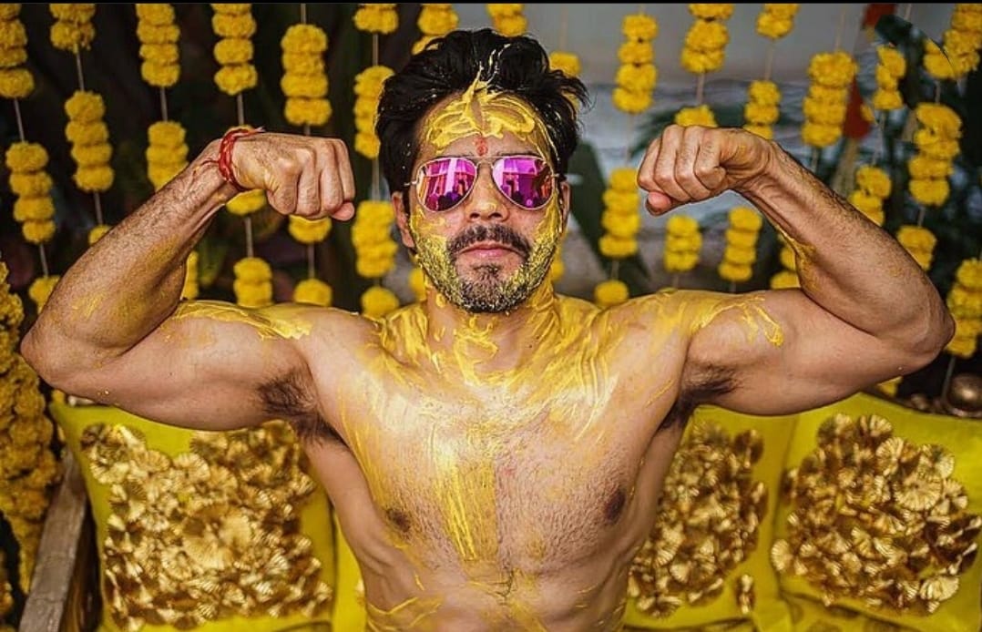 In pictures: Haldi of newly wed Bollywood actor Varun Dhawan